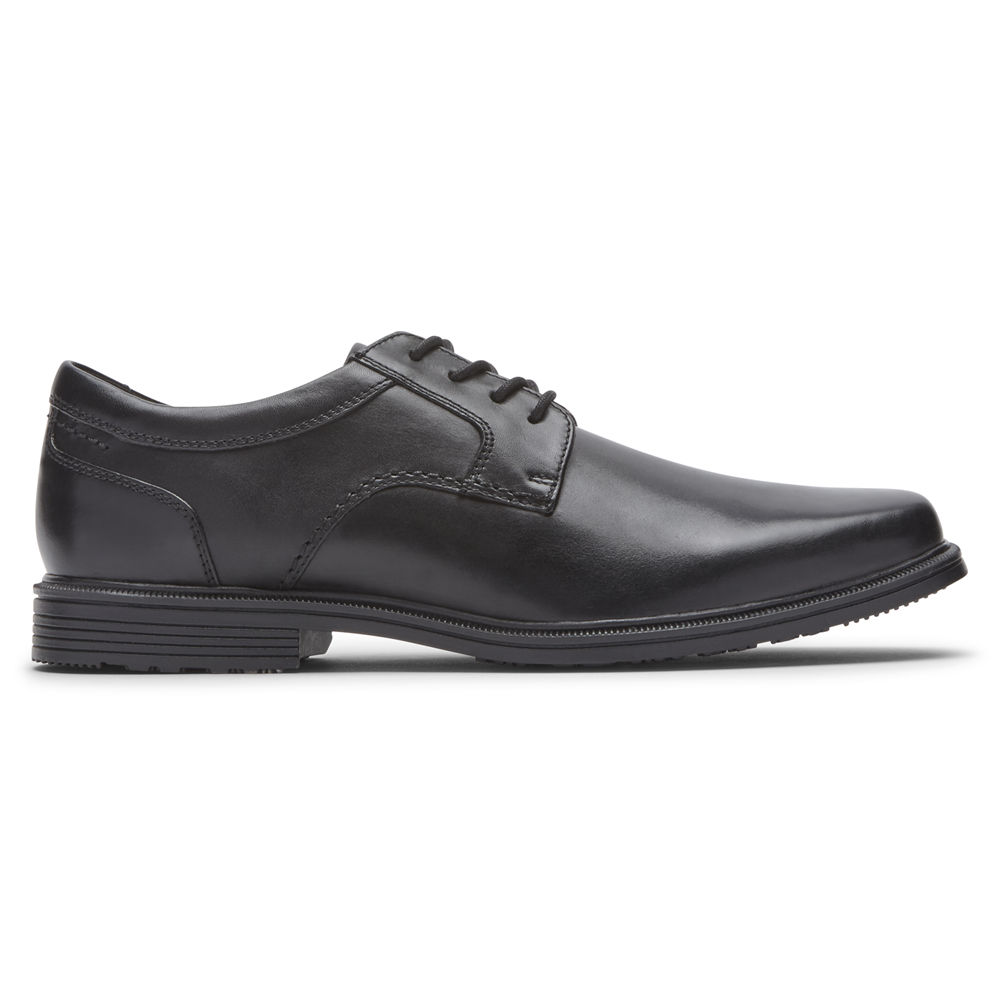 Rockport Oxfords For Mens Black - Robinsyn Waterproof Plain Toe - EF3019745